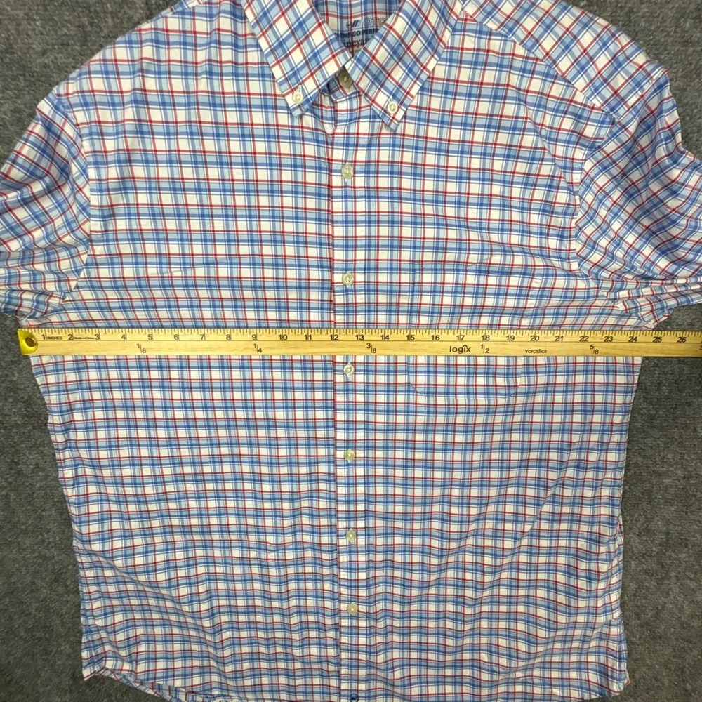 Vineyard Vines Button Down Mens XL Blue Red Plaid OTG Performance Brrr Shirt